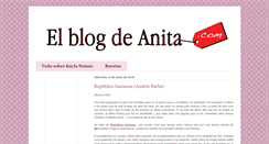 Desktop Screenshot of elblogdeanita.com
